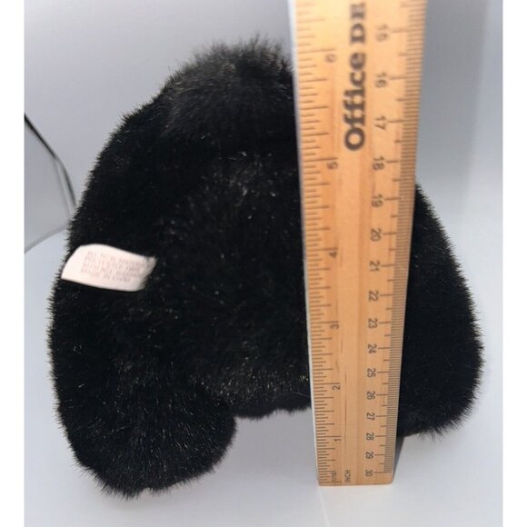 Logo Bear Plush Black North American stuffed animal Soft n Cuddly 1987 Vintage - Picture 8 of 10